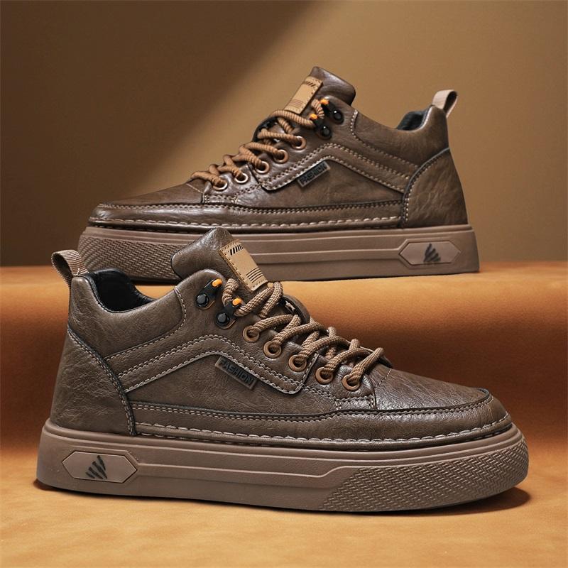 New Fashion Autumn And Winter Men's Low Top Martin Boots Students Male Boys Trending Soft Sole Work Shoes Labor Protection Martin Sneakers