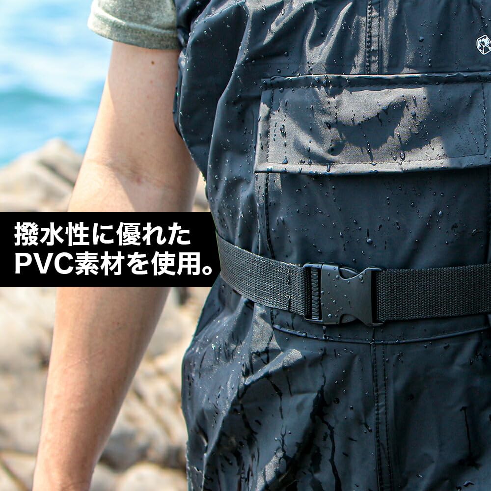 Gran Walker Fishing Waders Chest High Waders Radial Sole Fishing Shoes Waterproof Disaster Prevention Goods BK S M L XL 2XL Gran Walker size radial