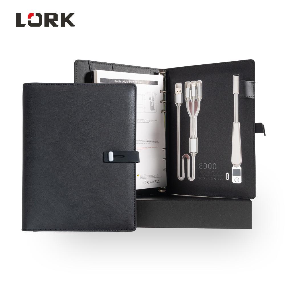 Creative Power Bank Notebook with Digital Display and Charging Feature