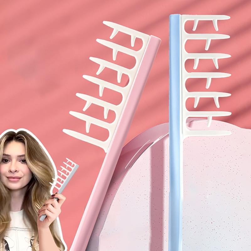 Hair Seam Comb Plastic Portable for Home,Salon,and Barber Shop Use Create Shaggy Hair Roots