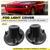 Fit 2017- Challenger GT Dodge Front L&R Black Fog Light Bezel Cover Cap 2PCS