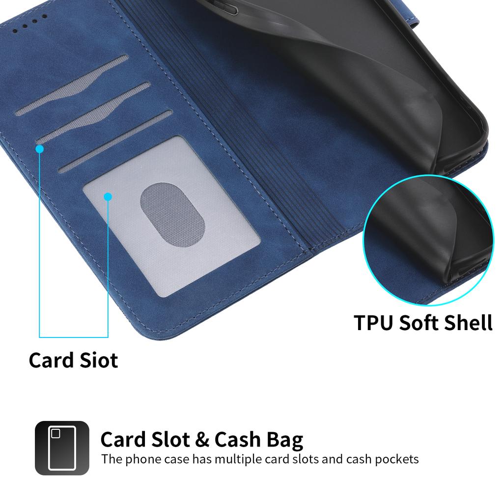 DIERFENG DF-03 Etui do Huawei nova 14 Pro 5G Z nadrukiem linii Portfel Skórzane Etui na Telefon z Paskiem na Nadgarstek