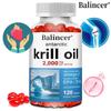 Balincer Antarctic Krill Oil Softgels , Omega-3 EPA & DHA With Astaxanthin, Support Heart Health, 120 Softgels