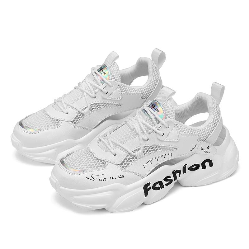 Men Sport Sandals Summer Women Beach Shoes White School Students Sneakers Couple Shoes Breathable Large Size