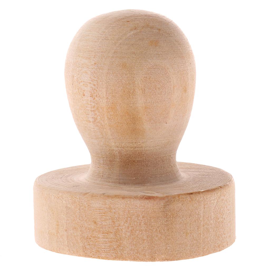 4 Pieces Handmade Polish Stamp Handle Wood Diy
