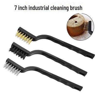 Mini Wire Brush Set: Rust Removal and Cleaning with Copper, Nylon, and Iron Bristles