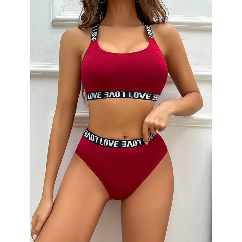 

Бордовый Сексуальный Комплект Нижнего Белья Чистое Желание Бюстгальтер Собирает Женщины, Европейская и Американская Мода Облегающее Сексуальное Кружево XL