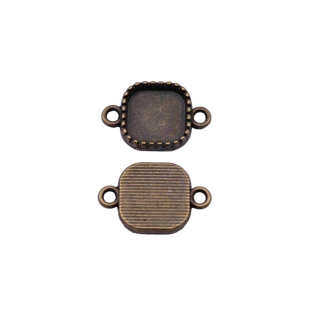 Vintage Metal Bezel Frames Resin Art Bezel Connectors For Photo Craft