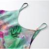 Fashion Elegant Print Dress Women Sexy Off Shoulder Backless Tie-dye Suspender Female Dresses 2 Piece Slash Neck Vacation Lady Robes