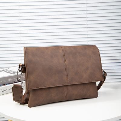 Męska Torba na Ramię Casualowe Torby Crossbody Miękka Skóra Prosta Młodzieżowa Biznesowa Wielofunkcyjna Torba Sportowa