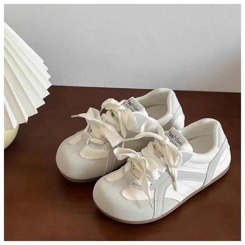 College Style Casual Little White Shoes Women's Spring and Autumn New Fashion Versatile Puff Shoes Student Sports Shoes