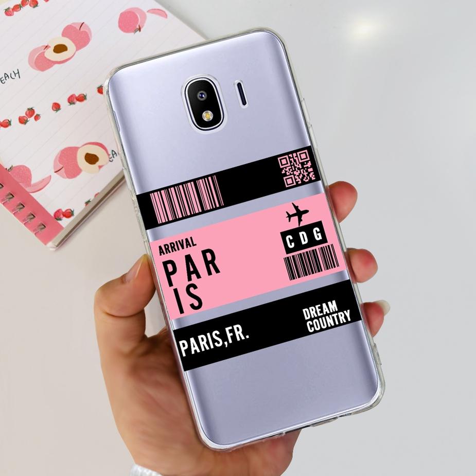 For Samsung Galaxy J4 2018 Case SM-J400F Luxury Clear Silicone Soft TPU Phone Case For Samsung J4 Plus J4+ J415F Back Cover Capa