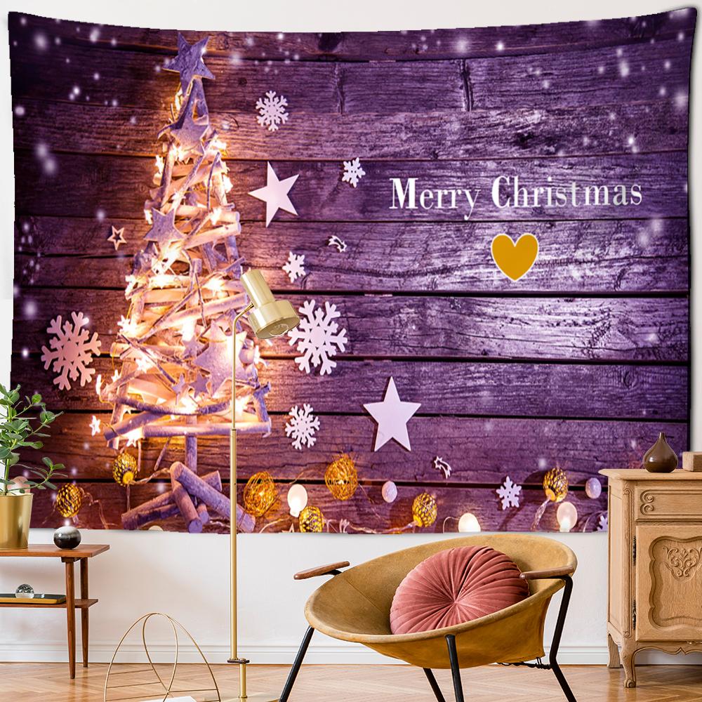 2021 Vánoční stromeček Tapiserie Tapiserie Nástěnné pozadí Látková dekorace Polyester Home Room Wall Decor