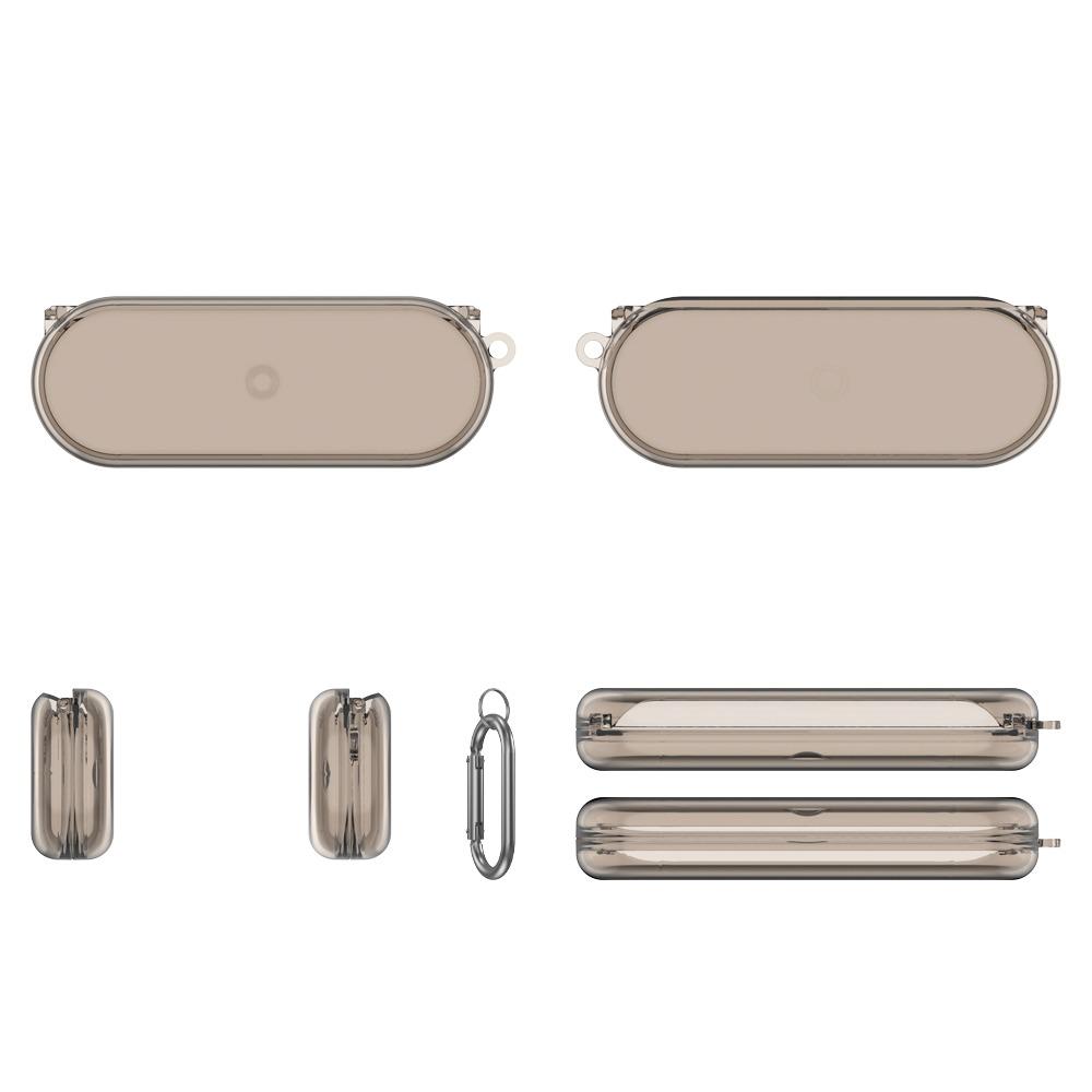 TPU Protective Case Shockproof Clear Transparent Cover Headphone Accessories With Keychain Hook for Nothing Ear(Open)