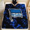 1 Stück Hertha BSC Gemusterte Flanelldecke Geeignet für Alle Jahreszeiten für Heimdekoration Wärme und Komfort Geschenke Feiertagsgeschenk
