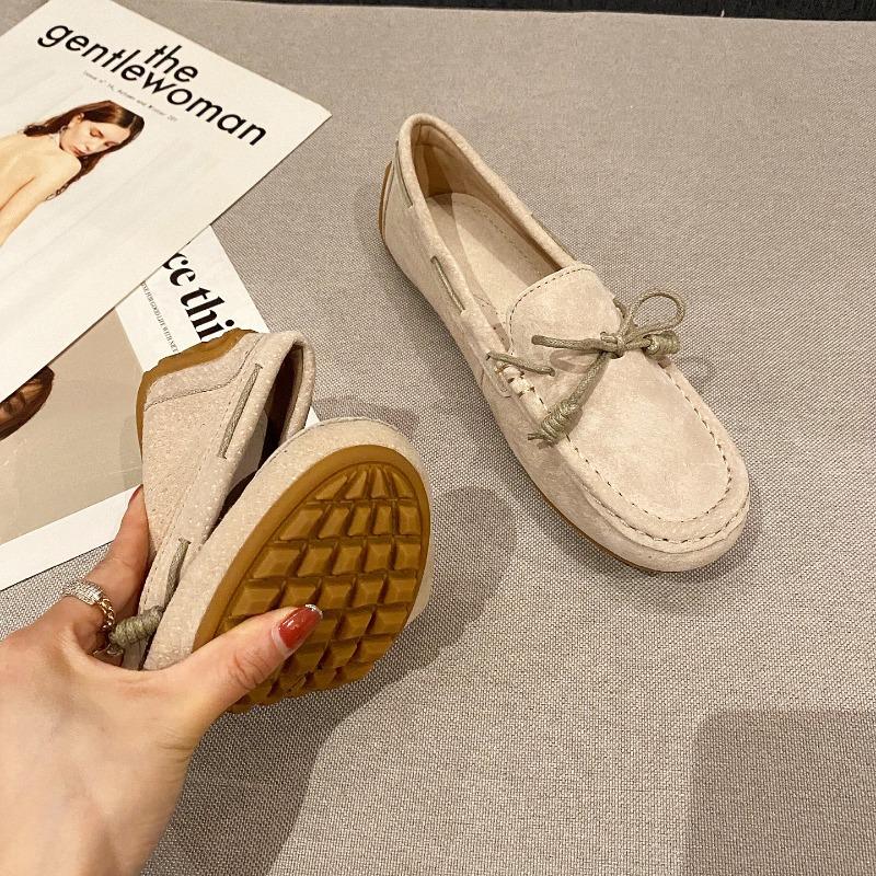 Schuhe Damen Frühling und Herbst neu vielseitig faul Schwangere flach Einzelne Schuhe Ein Pedal Damenschuhe