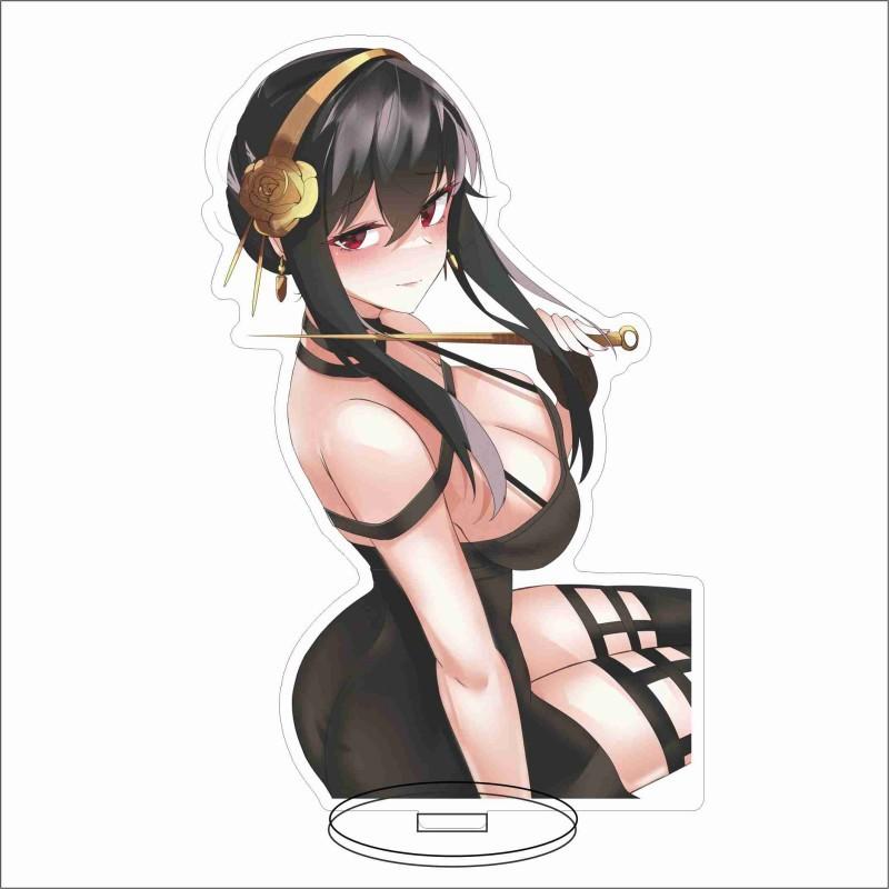 15CM SPY×FAMILY Anime Figure Yor Forger Cosplay Sexy Style Acrylic Stands Model Tabletop Decor Props Standing Sign Fans