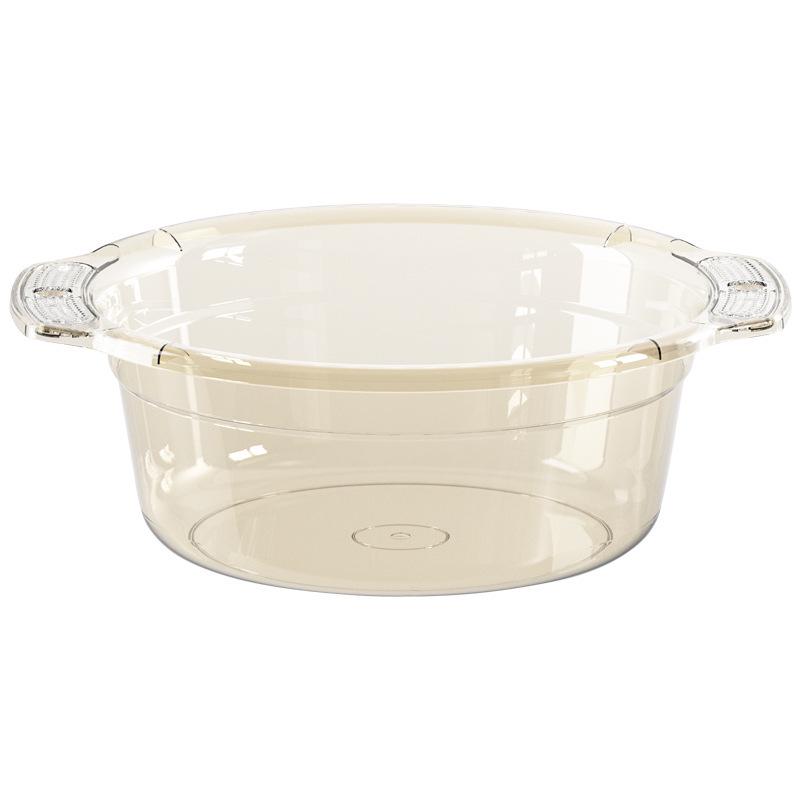 Transparent Thickened Large Household Washbasin for Laundry, Dorms & Vegetables