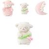 Miniso Cute Standing Cherry Blossom Sheep Plush Toy Warm White Lamb Ultra Soft Doll
