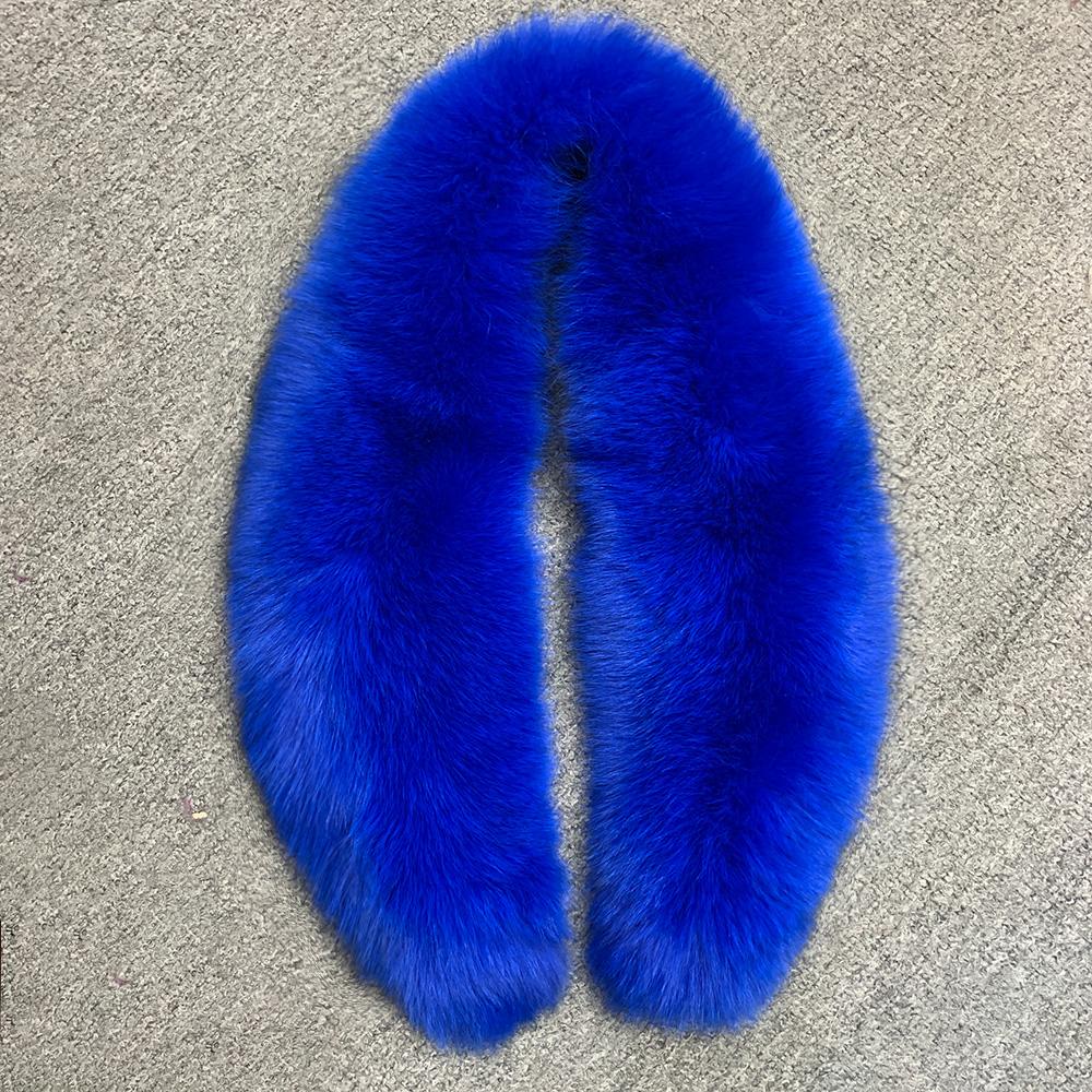 Custom Drop Shipping Fur Scarf Winter Warm Shawl Real Fox Raccoon Fur Collars