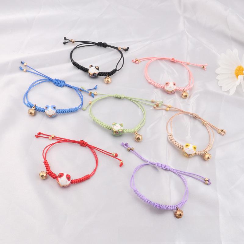 

Плетений браслет Lucky Cat Candy Color для жінок