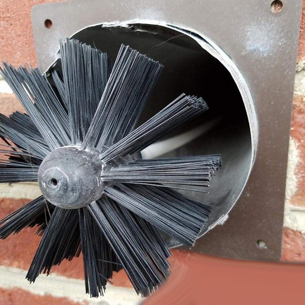Chimney Brush 100/150/200mm Nylon Brush Head Dryer Vent Cleaning Brush Chimney Lint Remover Bristle Head Fireplace Cleaning Tool