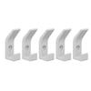 5Pcs Wall Mount Coat Hooks Heavy Duty Metal Wall Mounted Hooks for Hanging Hat Towel Backpack