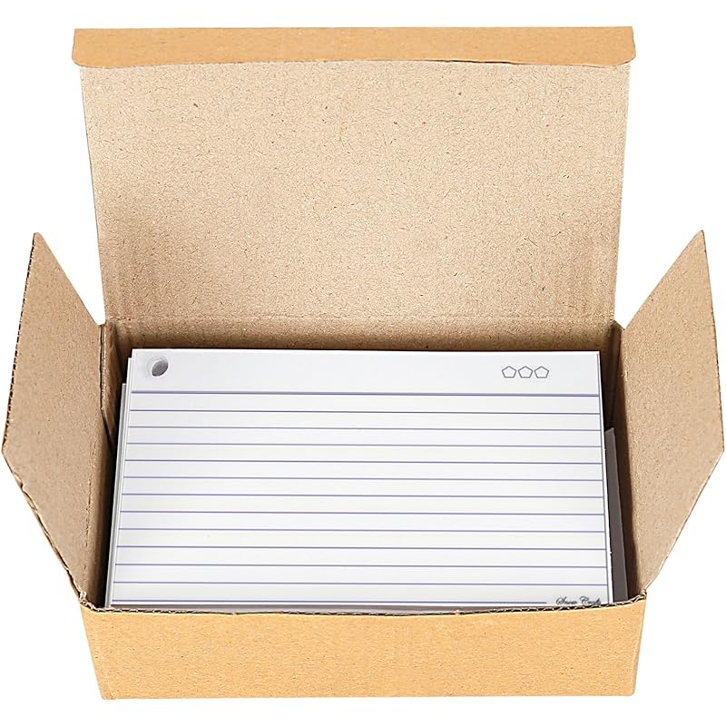 

SNOW CRAFTS One Side Ruled White INDEX Cards - 200 GSM, 200 cards Suitable for Exam Preparation, Cheat Sheets, Short Not білий