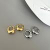 Sterlingové Vintage Zlaté Kulaté Náušnice Pro Ženy Trendy Náušnice Šperky Prevence Alergie Párty Doplňky Dárek