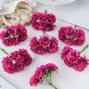 6 Heads Silk Hydrangea Bouquet DIY Fake Plants Artificial Carnation Bouquet  Outdoor