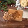 ABBY-Wooden Cookie Mold Embossed Mold, 3D Carved Wooden Animal Cookie Mold