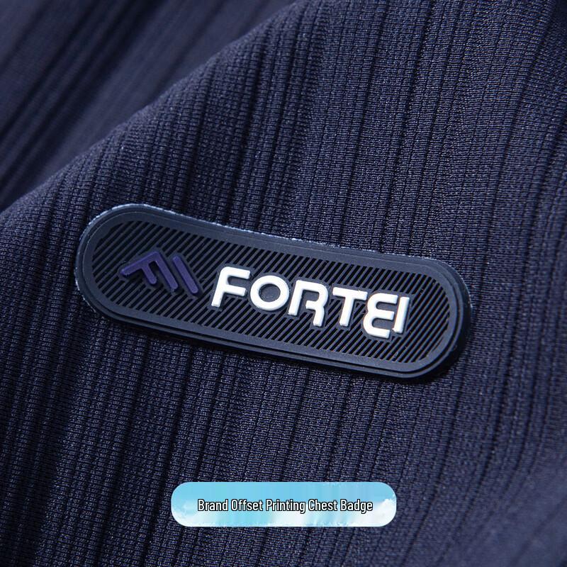 FORTEI Men's Ice Silk Jacquard Polo Shirt