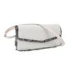 Underarm Bag Simple Stylish Shoulder Bag Ample Storage Space Fringe Handbag for Daily Outings