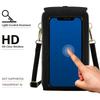 Women'S   Touchscreen Phone Pouch - Multi-Functional Multi-Layer Card Holder & Coin Purse Zipper Closure, Synthetic Faux Leather, Polyester Lining