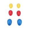 12Pcs Plastic Egg Shakers Percussion Instruments Easter Party 3 Colors Lightweight Educational Rhythm Tool for