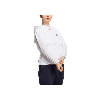 Sports Style Hooded Jacket Women Outerwear White GP0658