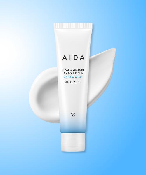 [AIDA COSMETIC] Hydrating Hyal Ampoule Sun Cream SPF 50+ PA++++ 60g