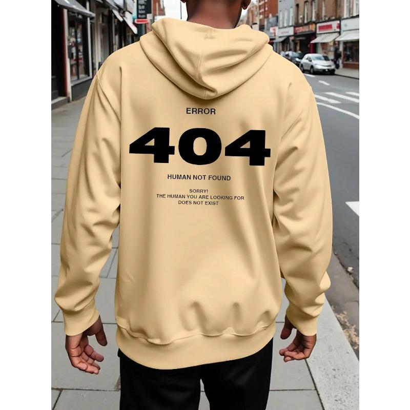 Men's Loose Casual Pullover Hoodie Street Fashion Printed Top