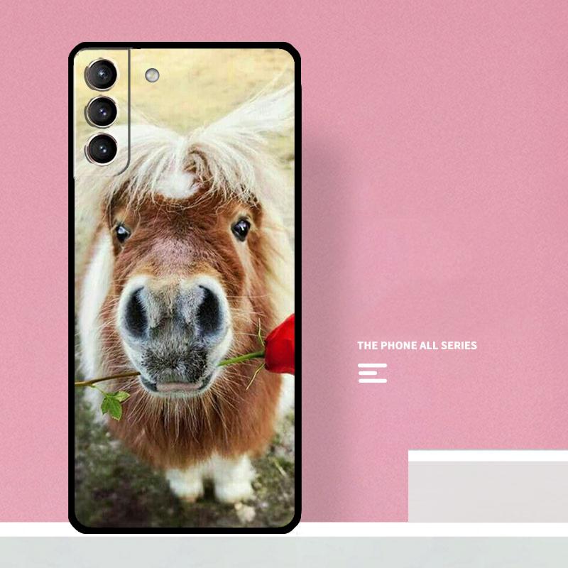Funny Horse Animal Case For Samsung Galaxy S23 Ultra S20 FE S21 FE Note 10 20 S8 S9 S10 Plus S22 Ultra Cover