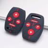 Silicone Car Key Cover Fit for Honda Civic Accord CR-V Fit Jazz HR-V Vezel City Civic Accord CR-V Fit Jazz HR-V Vezel City Hybrid 4 Button
