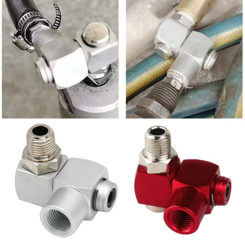 1/4inch Male and Female Threads Air Fittings Aluminum 360 Degree Swivel Air Hose Connectors Pneumatic Tool Parts