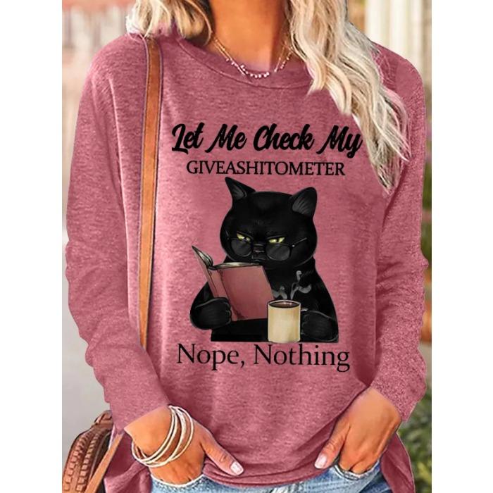 Round Neck 3D Printed Animal Pattern Top Fashionable Casual Long Sleeved Women's T-shirts