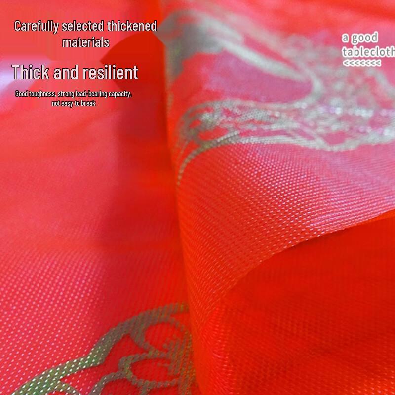 Shengbilai Disposable Red Round Festive Tablecloth