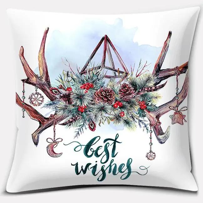 Christmas Decoration Series Pillow Gift Home Office Bedroom Sofa Car Cushion Cover