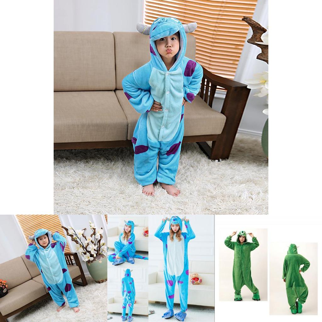 Entzückender Mike Wazowski und Sully Pyjama von Monsters University für Kinder und Erwachsene