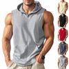 Gilet à capuche sans manches pour homme Fermeture éclair Débardeur d'entraînement Léger Respirant Veste à capuche Fitness Musculation Entraînement Salle de sport Sports Tenue quotidienne