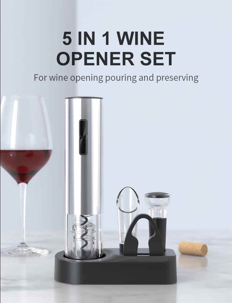 2024 Automatic Electric Red Wine Bottle Opener – Innovative Household Corkscrew