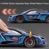 Scale 1:24 720S Senna Sports Car Toy Model Light Music Lift Tail Wing Simulation Supercar Doors Opened Models Collection Gifts