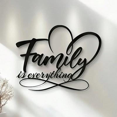 Familien Serie Metall Wandkunst Heimdekoration Geschenk für Einweihung Geburtstag