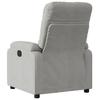 VidaXL Fauteuil Inclinable, Chaise de Relaxation, Siège avec Accoudoirs et Dossier, Fauteuil TV de Salon, Moderne, Gris 373450